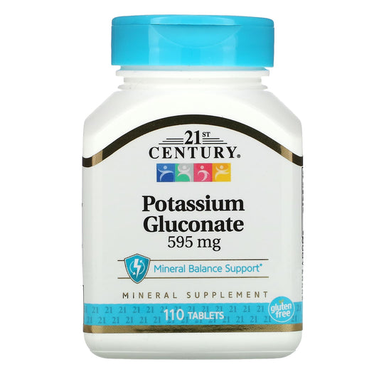 21st Century-Potassium Gluconate-595 mg-110 Tablets