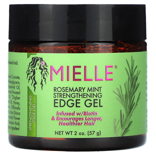 Mielle-Rosemary Mint Strengthening Edge Gel-2 oz (57 g)