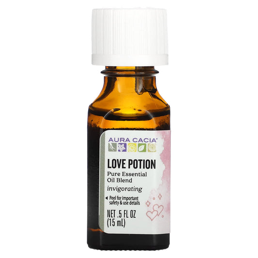 Aura Cacia-Pure Essential Oil Blend-Love Potion-0.5 fl oz (15 ml)