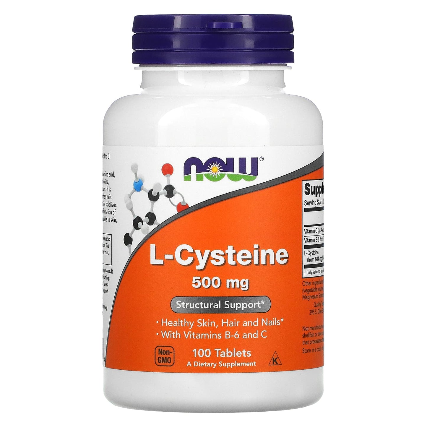 NOW Foods-L-Cysteine-500 mg-100 Tablets