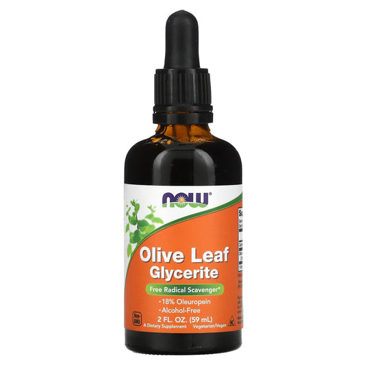 NOW Foods-Olive Leaf Glycerite-2 fl oz (59 ml)