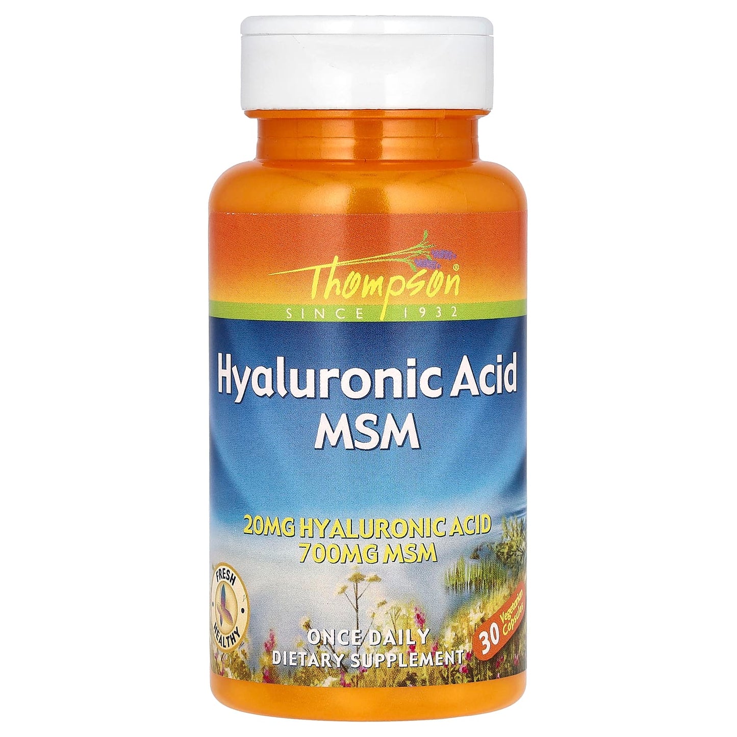 Thompson-Hyaluronic Acid MSM-30 Vegetarian Capsules