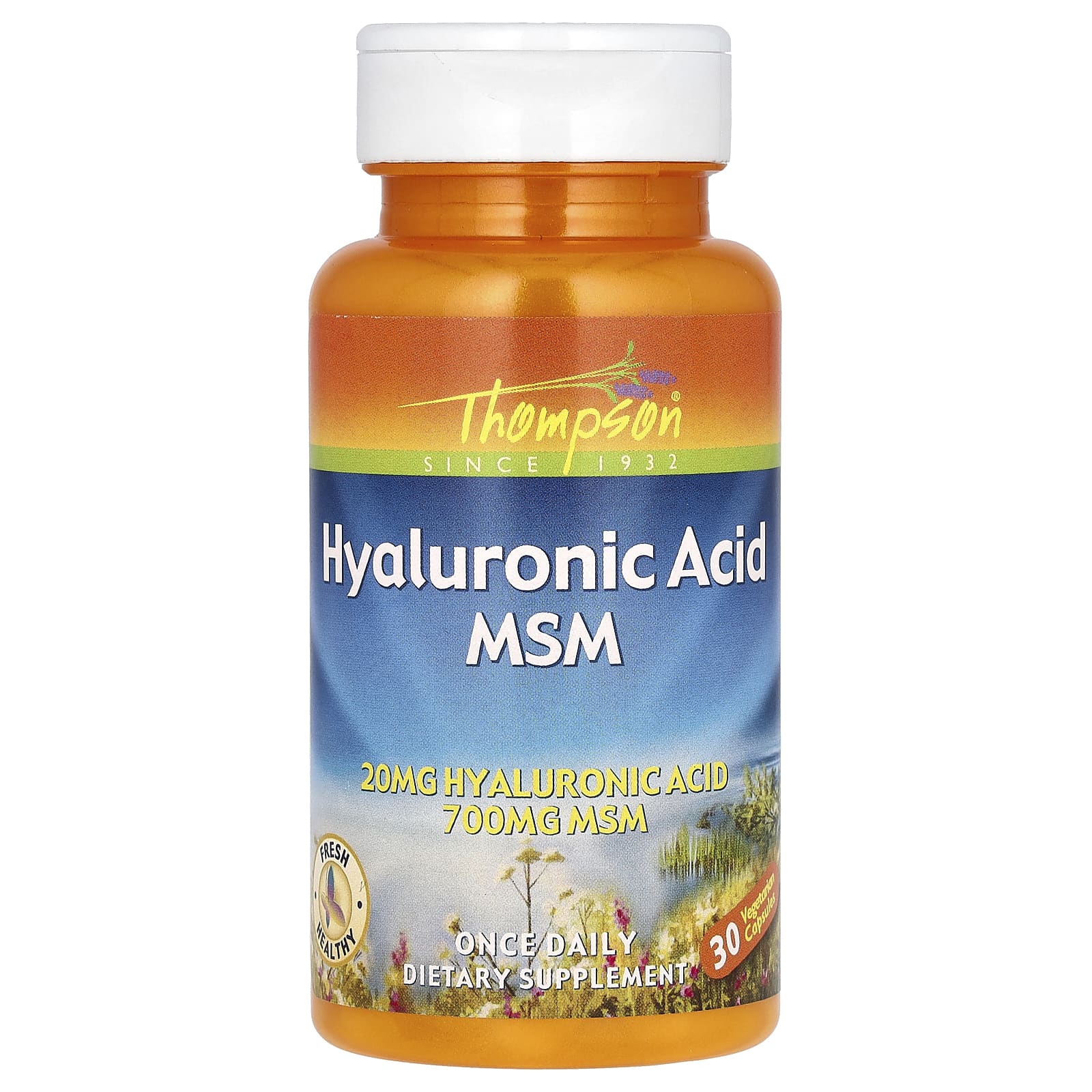 Thompson-Hyaluronic Acid MSM-30 Vegetarian Capsules