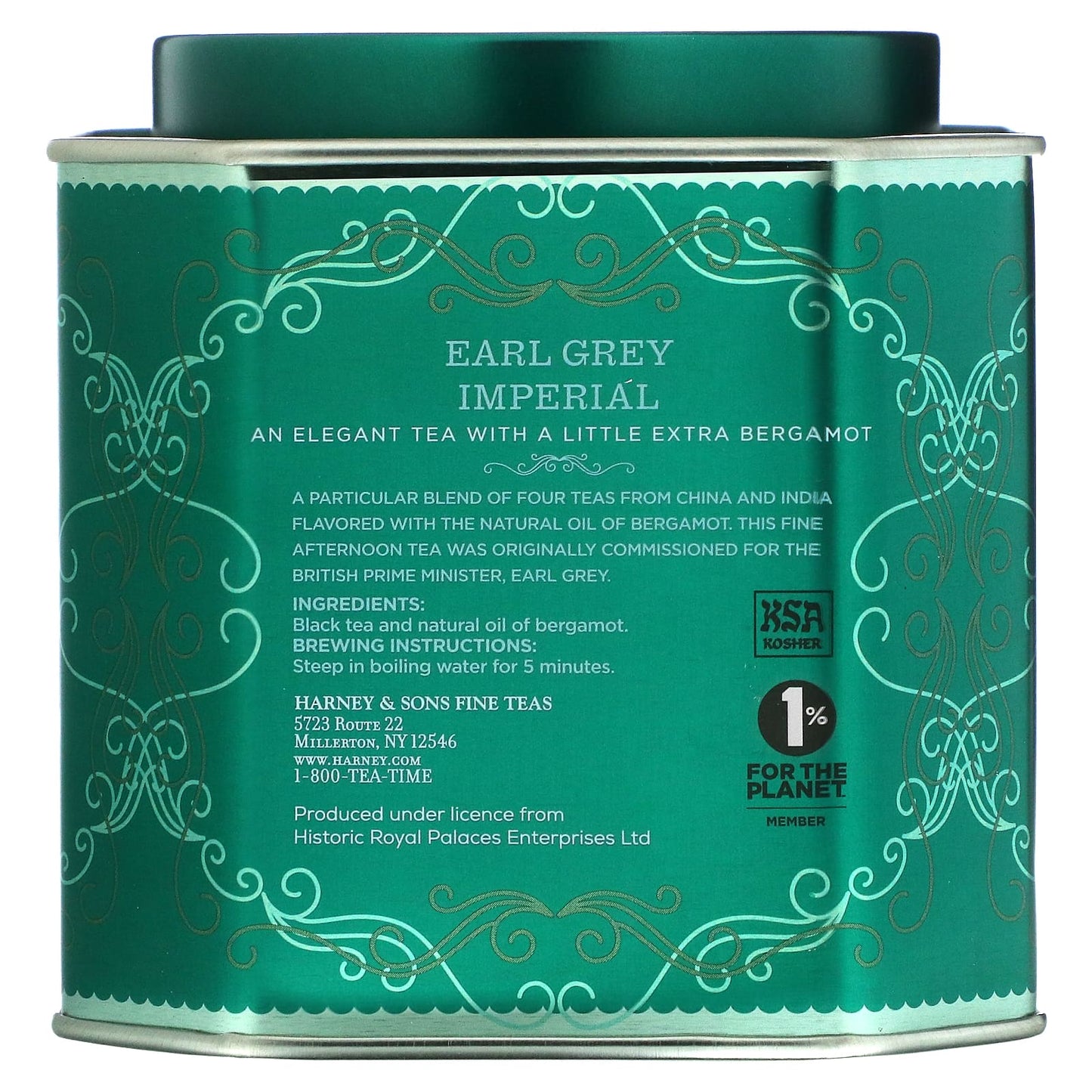 Harney & Sons, Earl Grey Imperial, Black Tea with Bergamot, 30 Sachets, 2.67 oz (75 g)