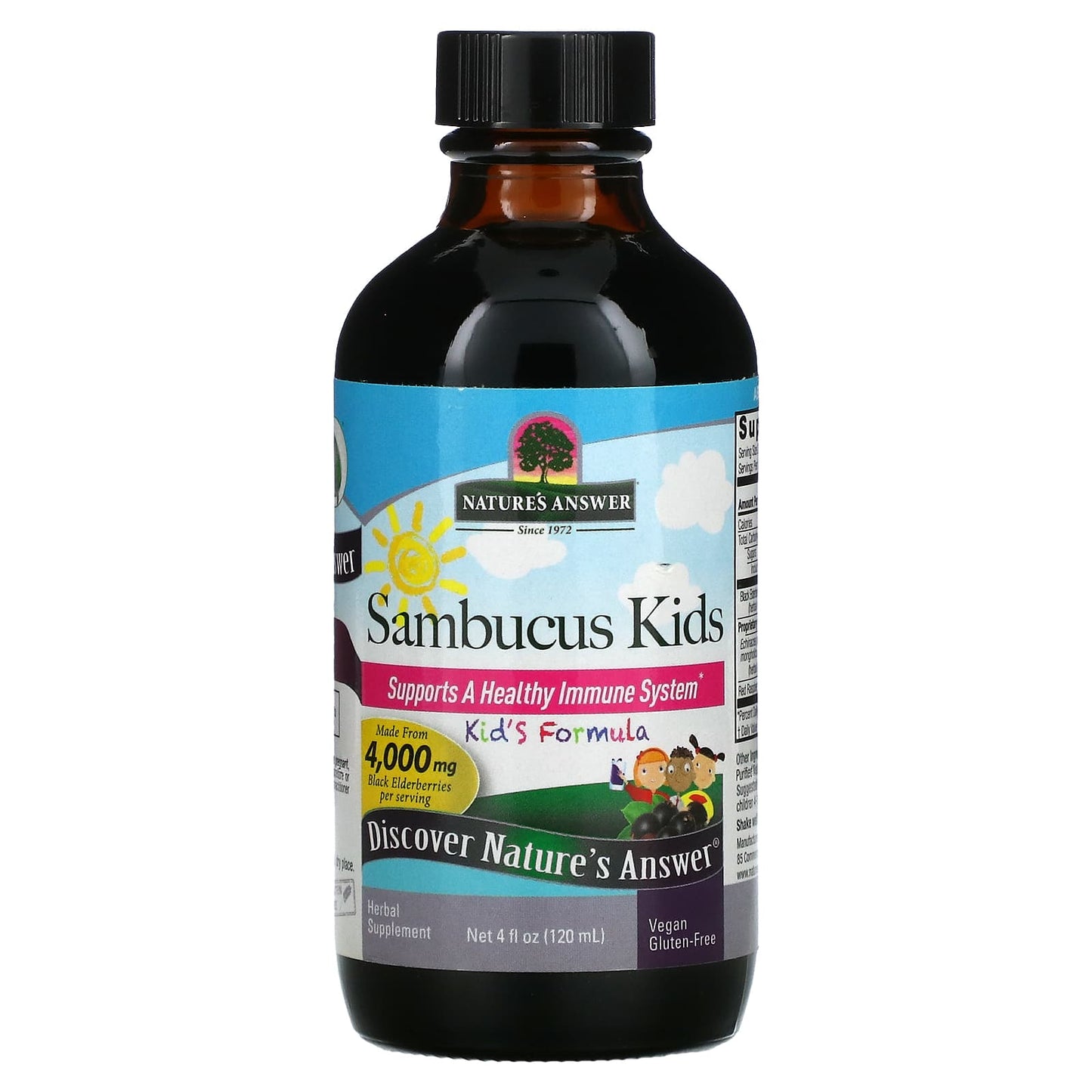 Nature's Answer, Sambucus Kid's Formula, 4,000 mg, 4 fl oz (120 ml)