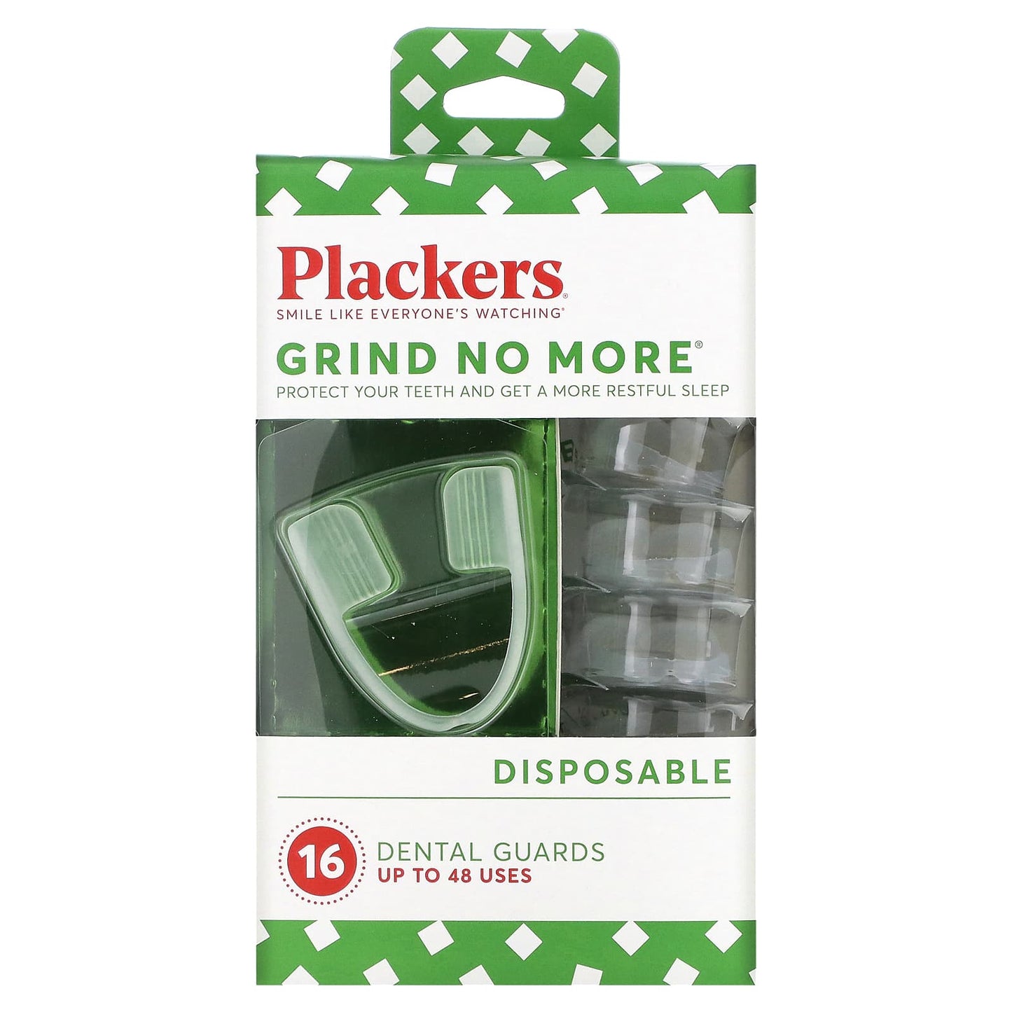 Plackers-Grind No More-Disposable-Dental Guards-16 Count