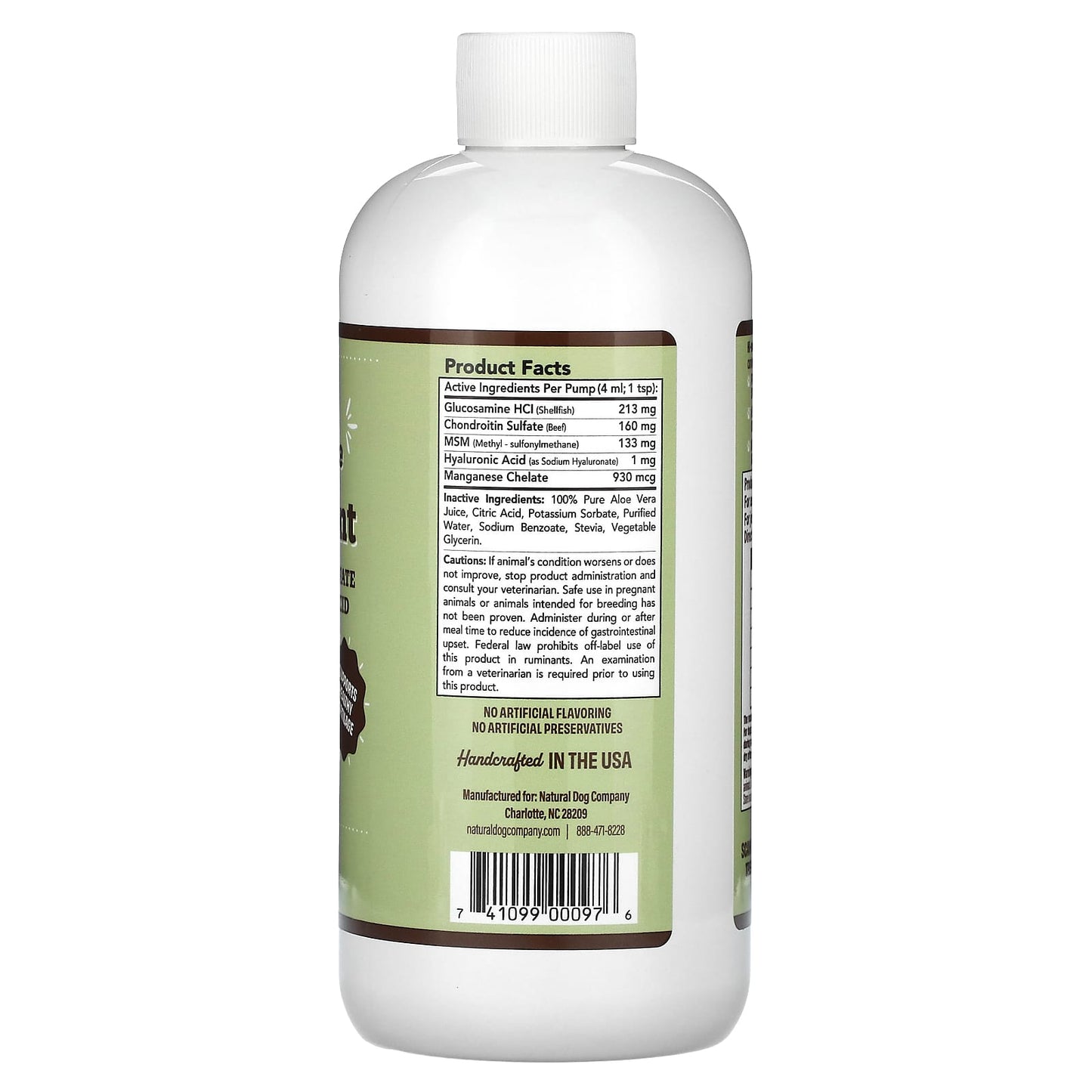 Natural Dog Company, Liquid Glucosamine, Hip & Joint, For Dogs, 16 fl oz (473 ml)