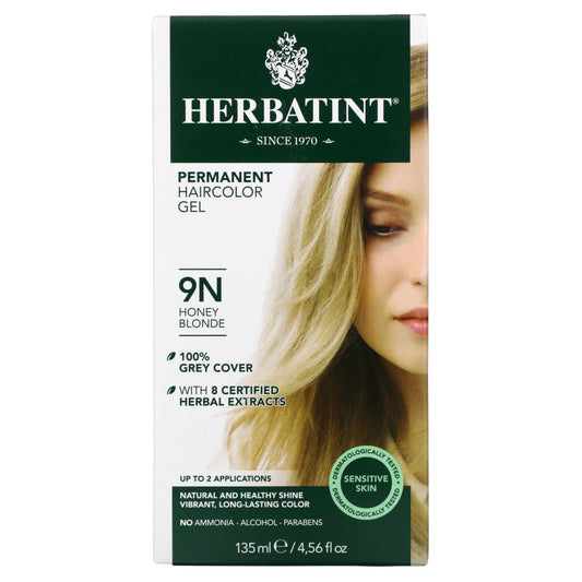 Herbatint-Permanent Haircolor Gel-9N-Honey Blonde-4.56 fl oz (135 ml)