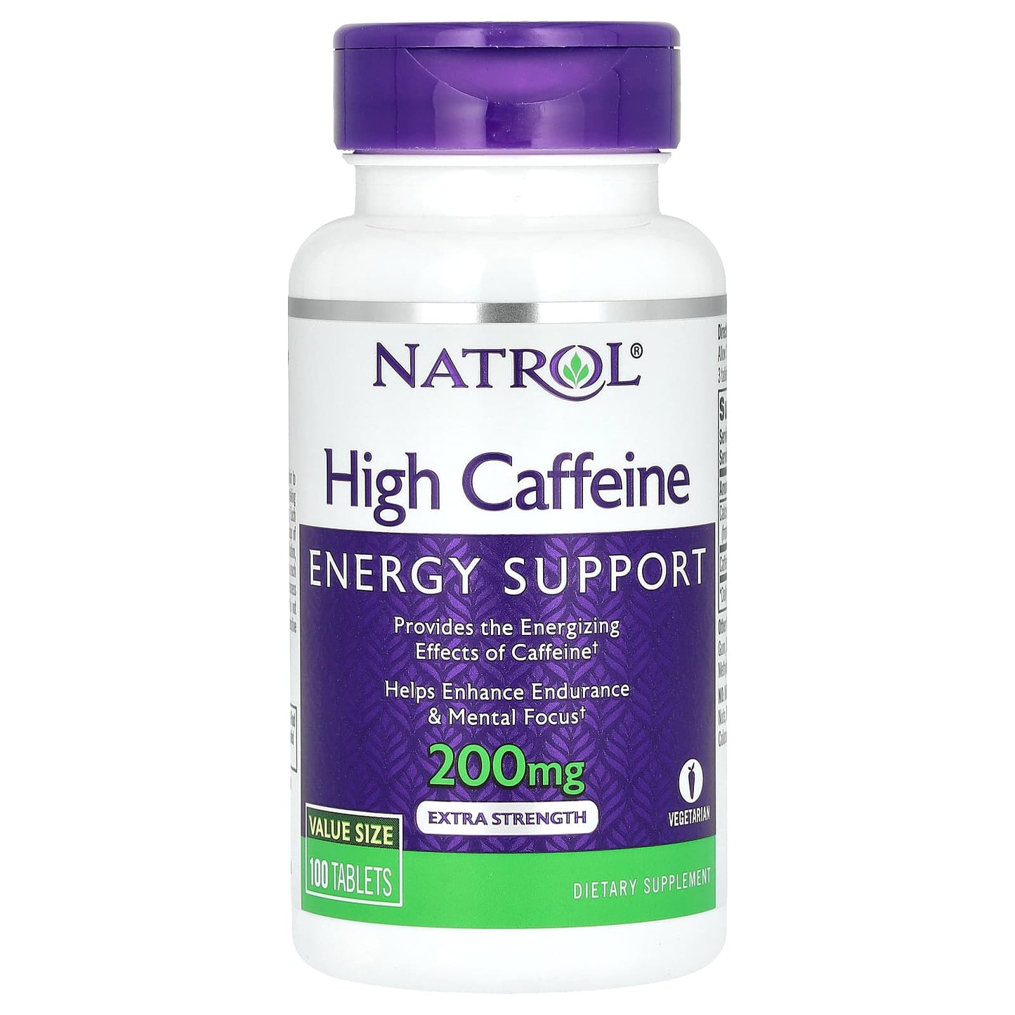 Natrol-High Caffeine-Extra Strength-200 mg-100 Tablets