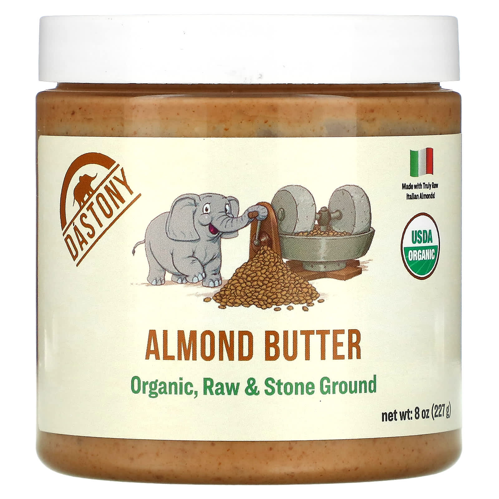 Dastony-Organic Almond Butter-8 oz (227 g)