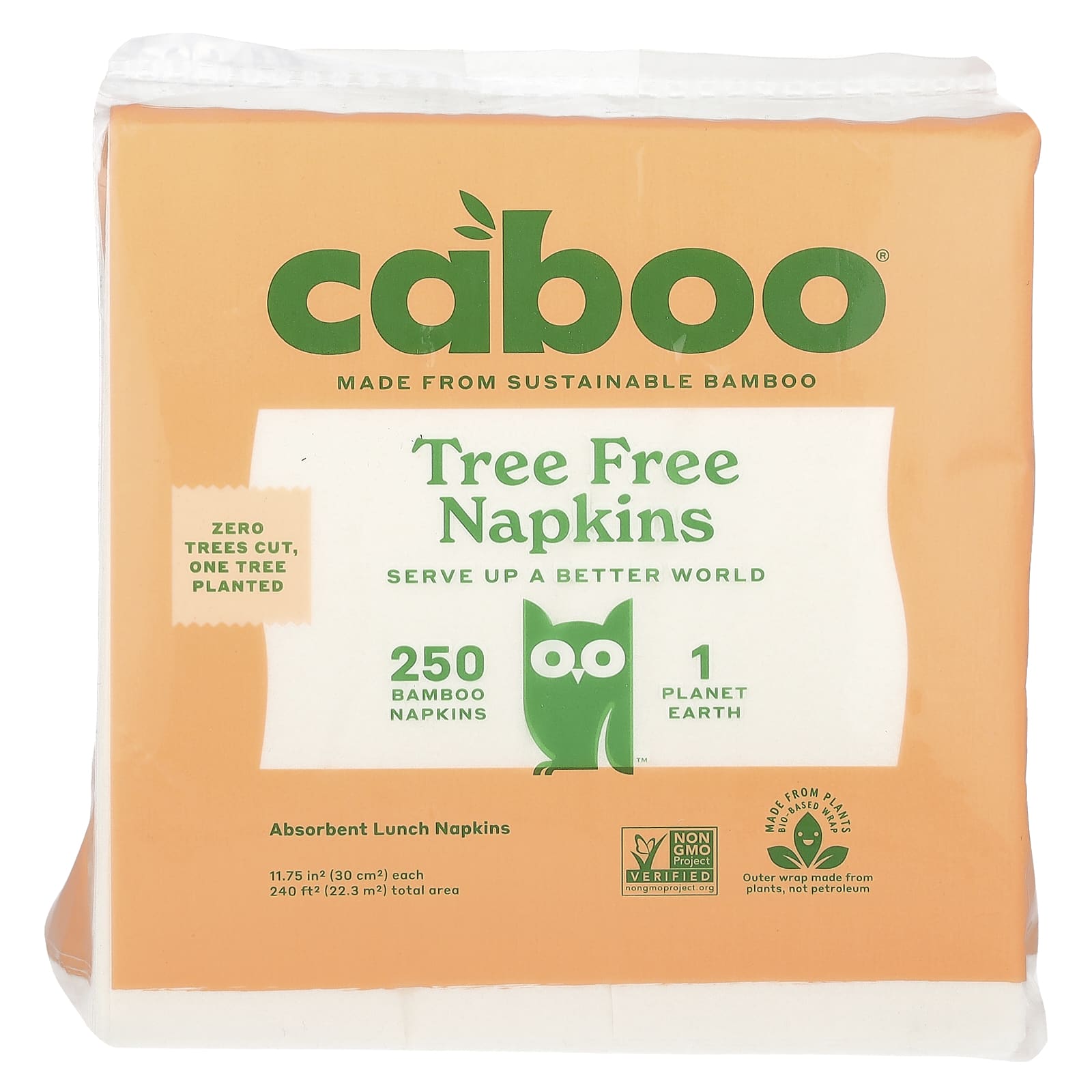 Caboo-Tree Free Bamboo Napkins-250 Napkins