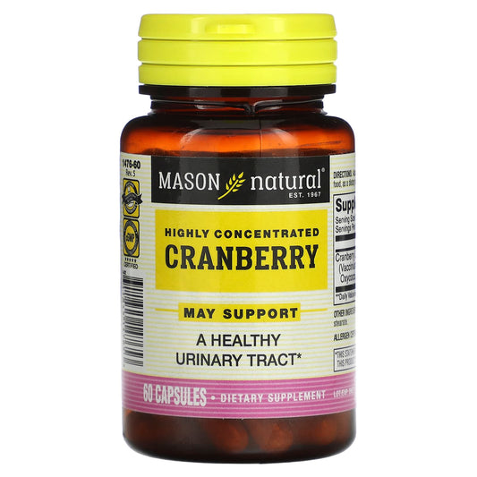 Mason Natural-Highly Concentrated Cranberry-60 Capsules