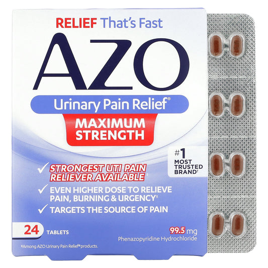 Azo-Urinary Pain Relief-Maximum Strength-24 Tablets