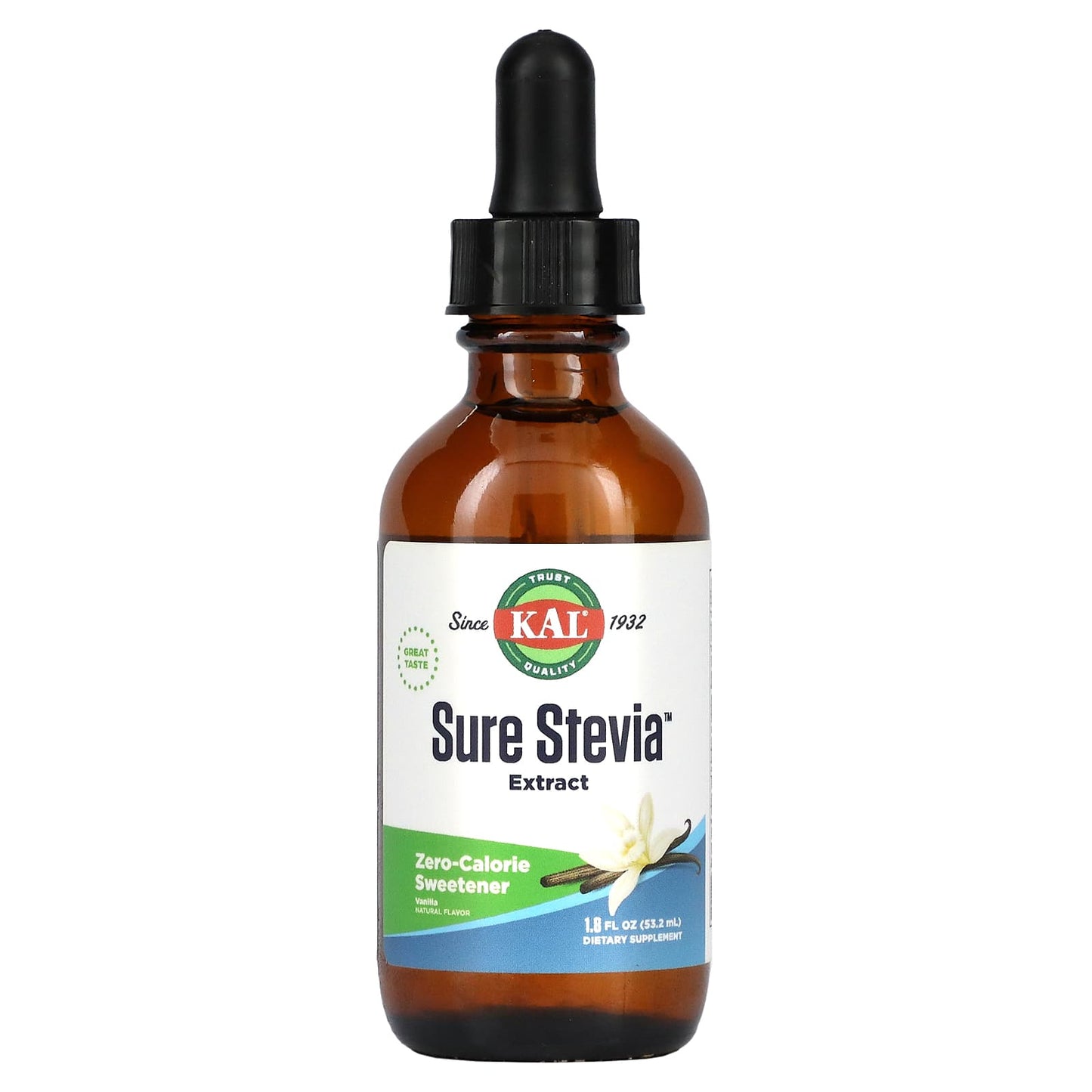 KAL-Sure Stevia Extract-Vanilla-1.8 fl oz (53.2 ml)