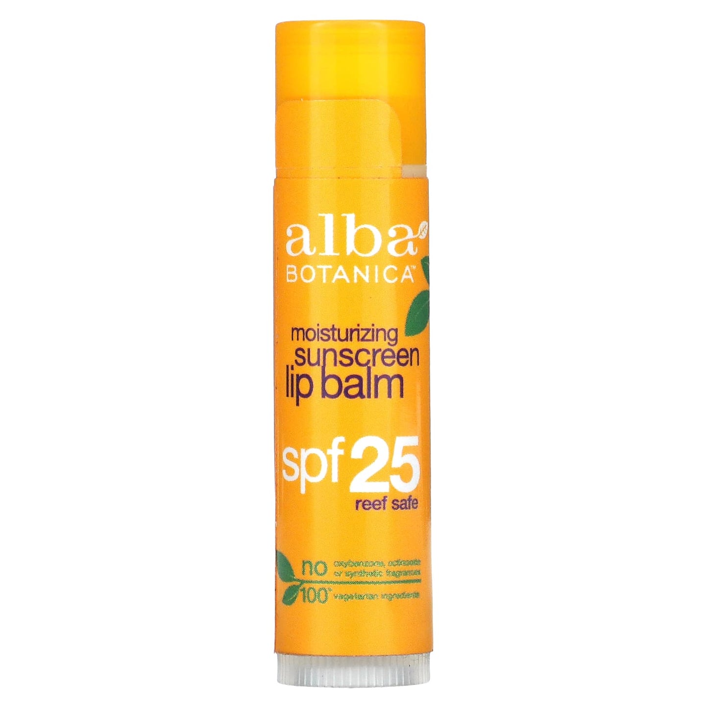 Alba Botanica-Moisturizing Sunscreen Lip Balm-SPF 25-0.15 oz (4.2 g)