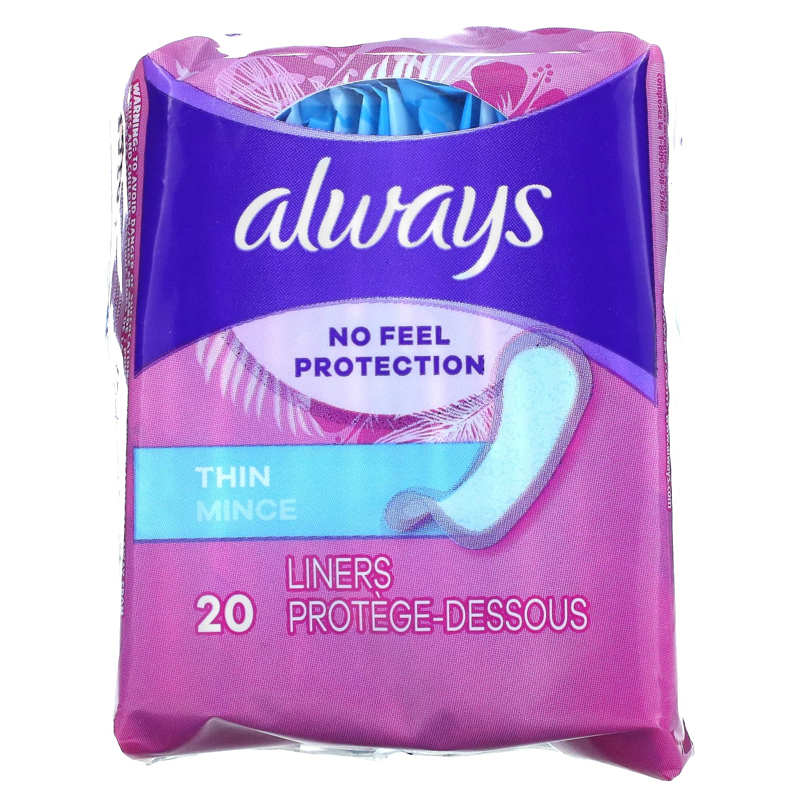 Always-Thin Daily Liners-20 Liners