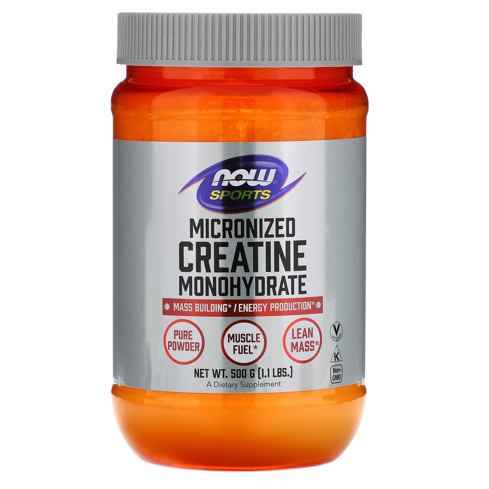 NOW Foods-Sports-Micronized Creatine Monohydrate-1.1 lbs (500 g)