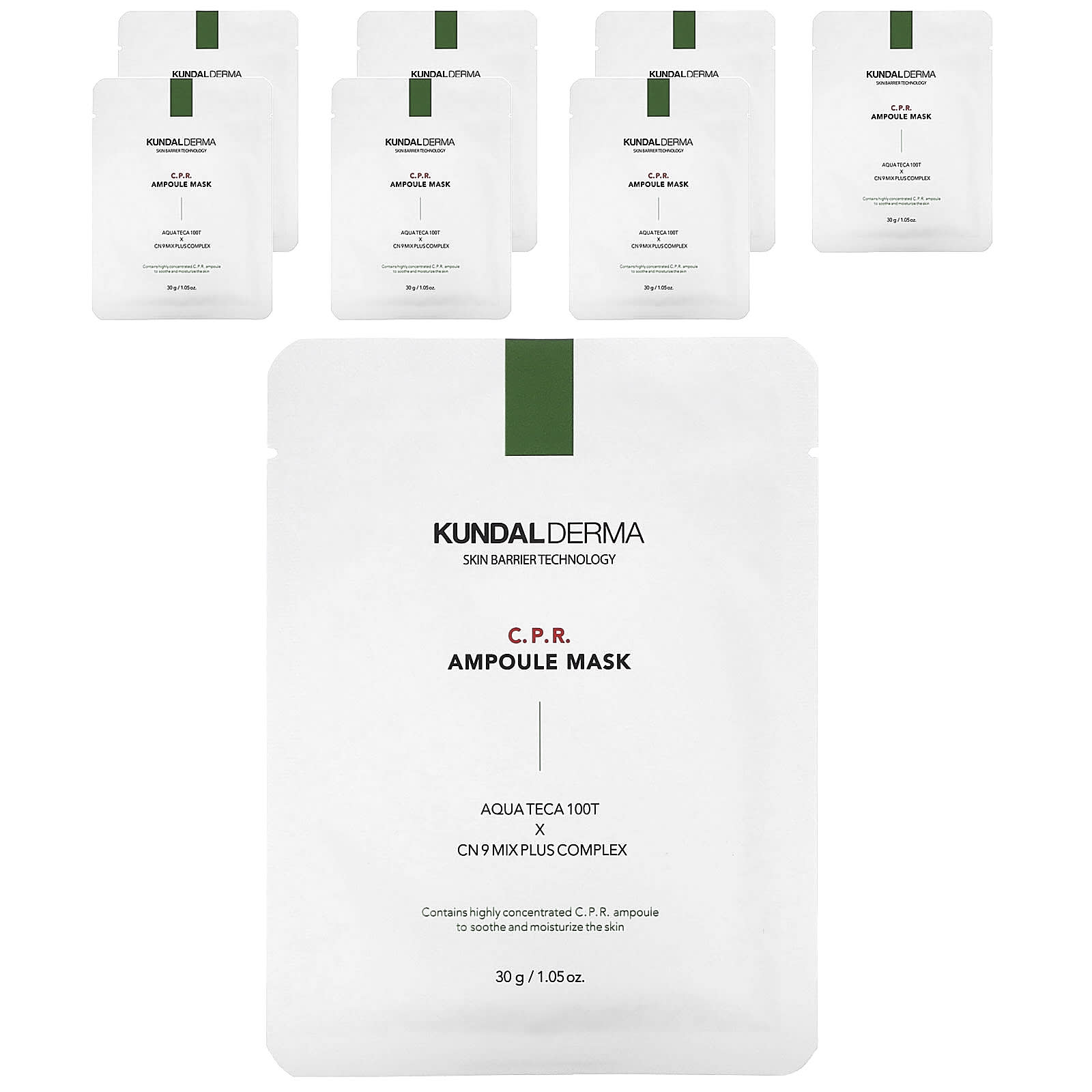 Kundal-Derma-C.P.R. Ampoule Beauty Mask -7 Sheet Masks-1.05 oz (30 g) Each