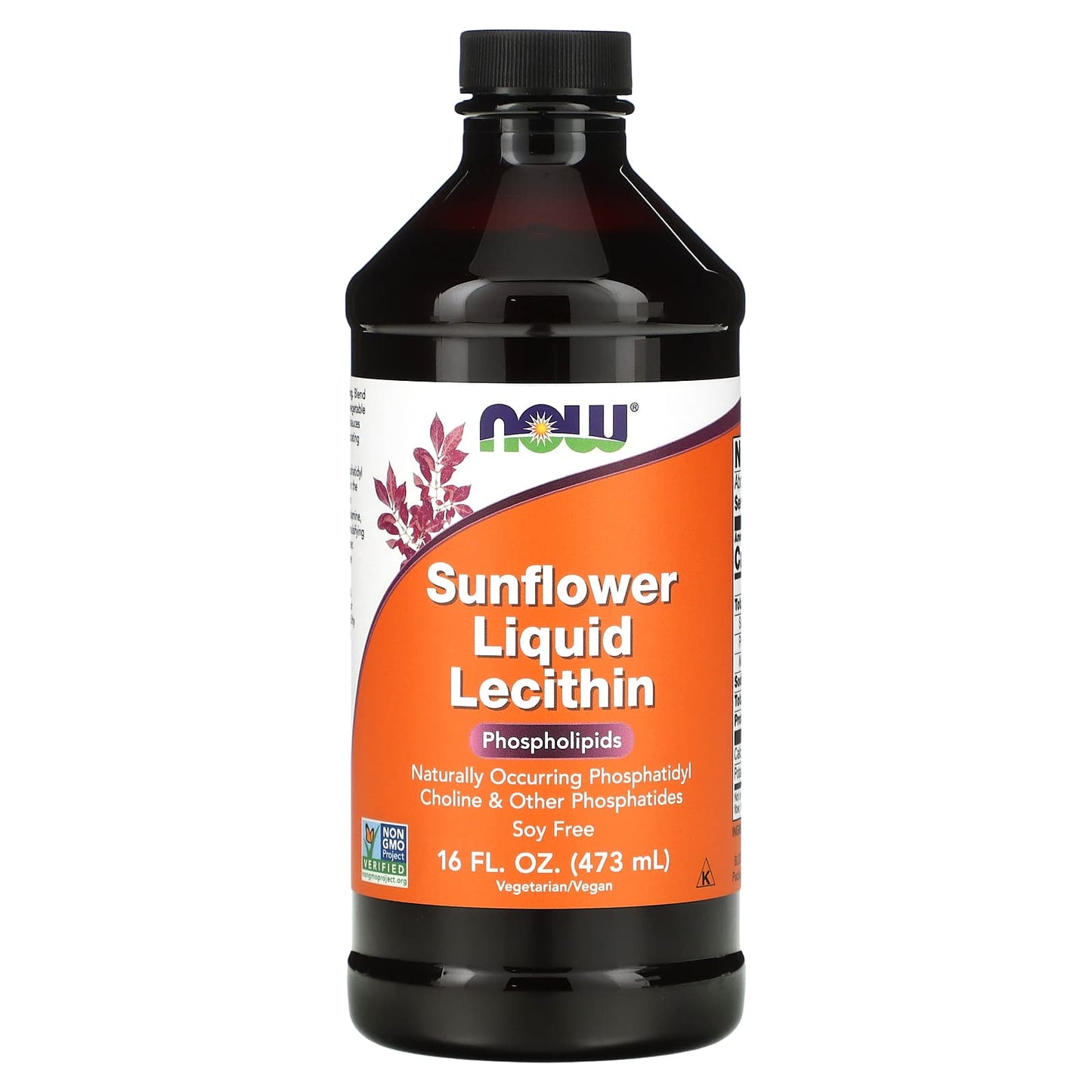 NOW Foods-Sunflower Liquid Lecithin-16 fl oz (473 ml)