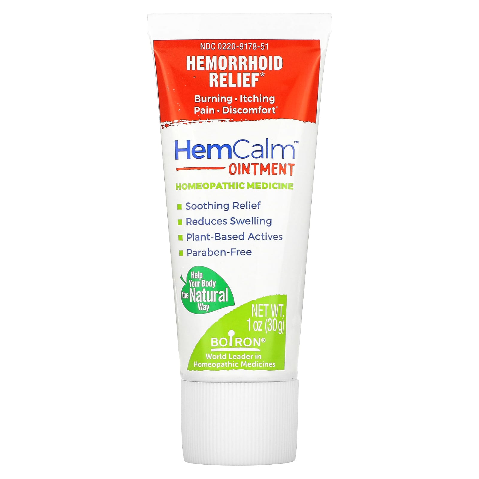 Boiron-HemCalm Ointment-Hemorrhoid Relief-1 oz (30 g)