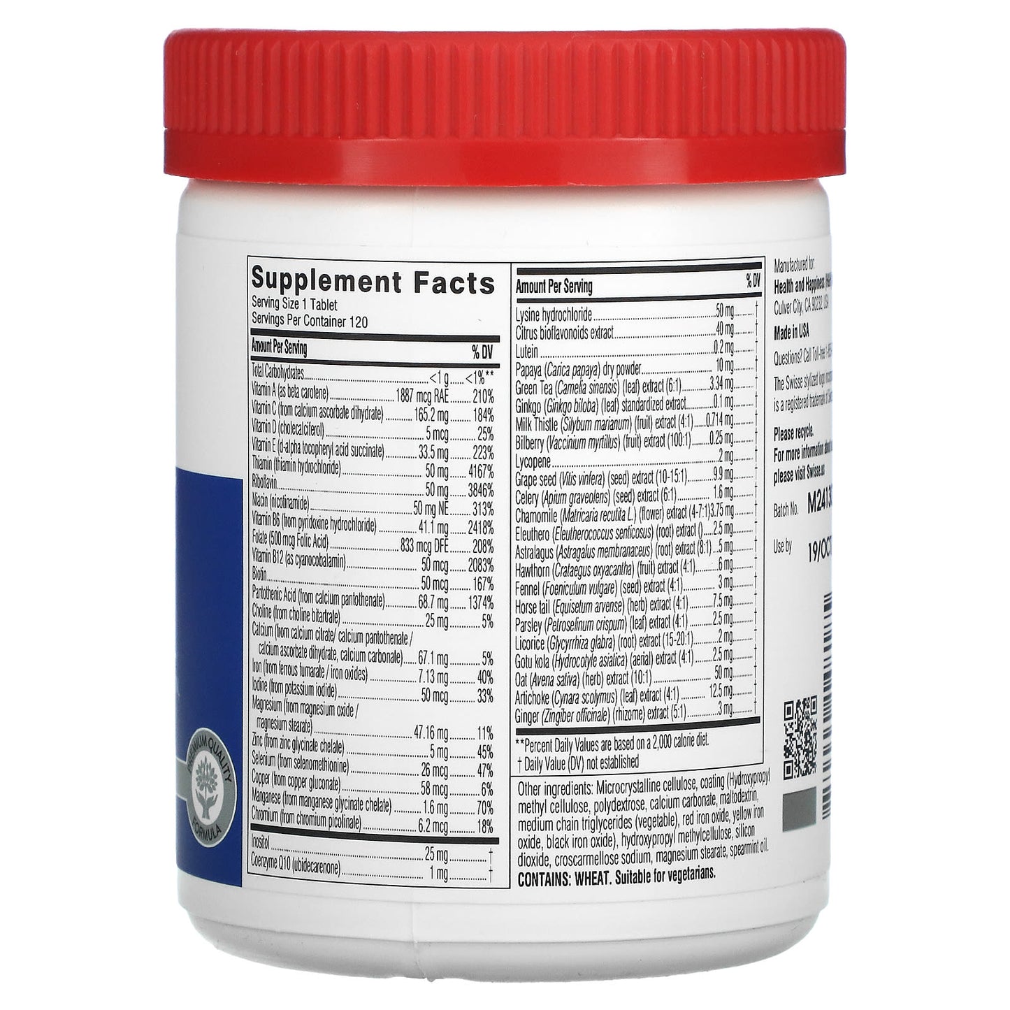 Swisse, Women's  Multivitamin, 120 Tablets