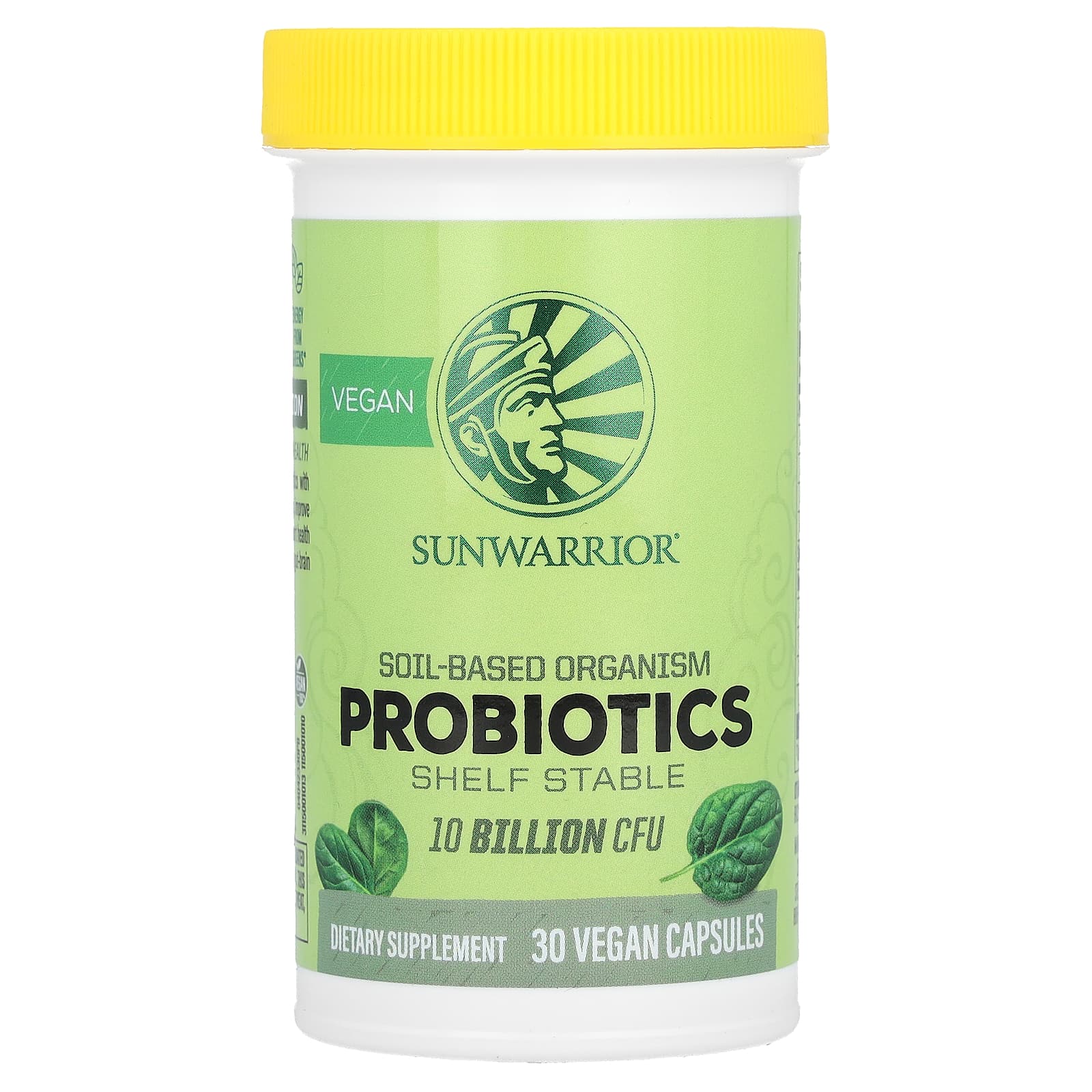 Sunwarrior-Probiotics-10 Billion CFU-30 Vegan Capsules