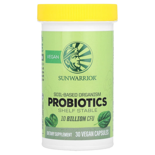 Sunwarrior-Probiotics-10 Billion CFU-30 Vegan Capsules