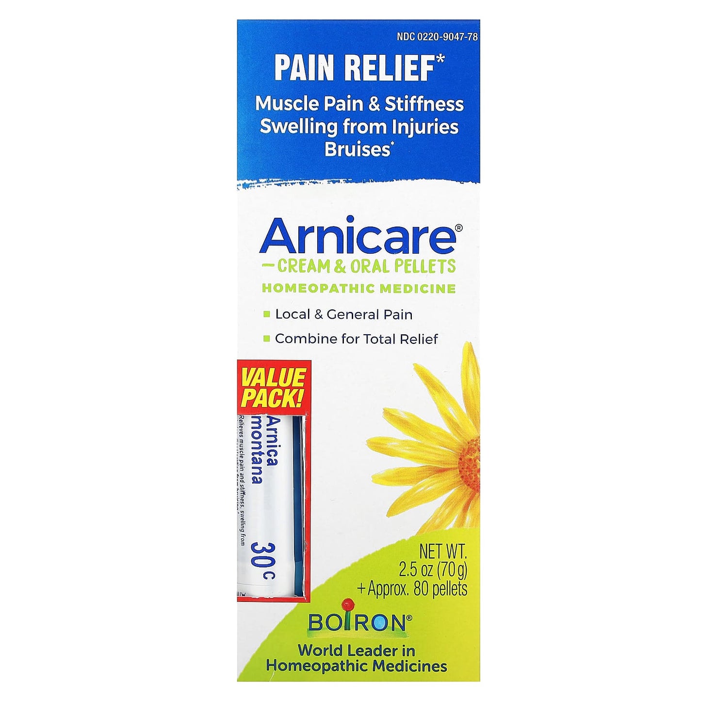 Boiron, Arnicare Pain Relief Value Pack, 2 Piece Pack