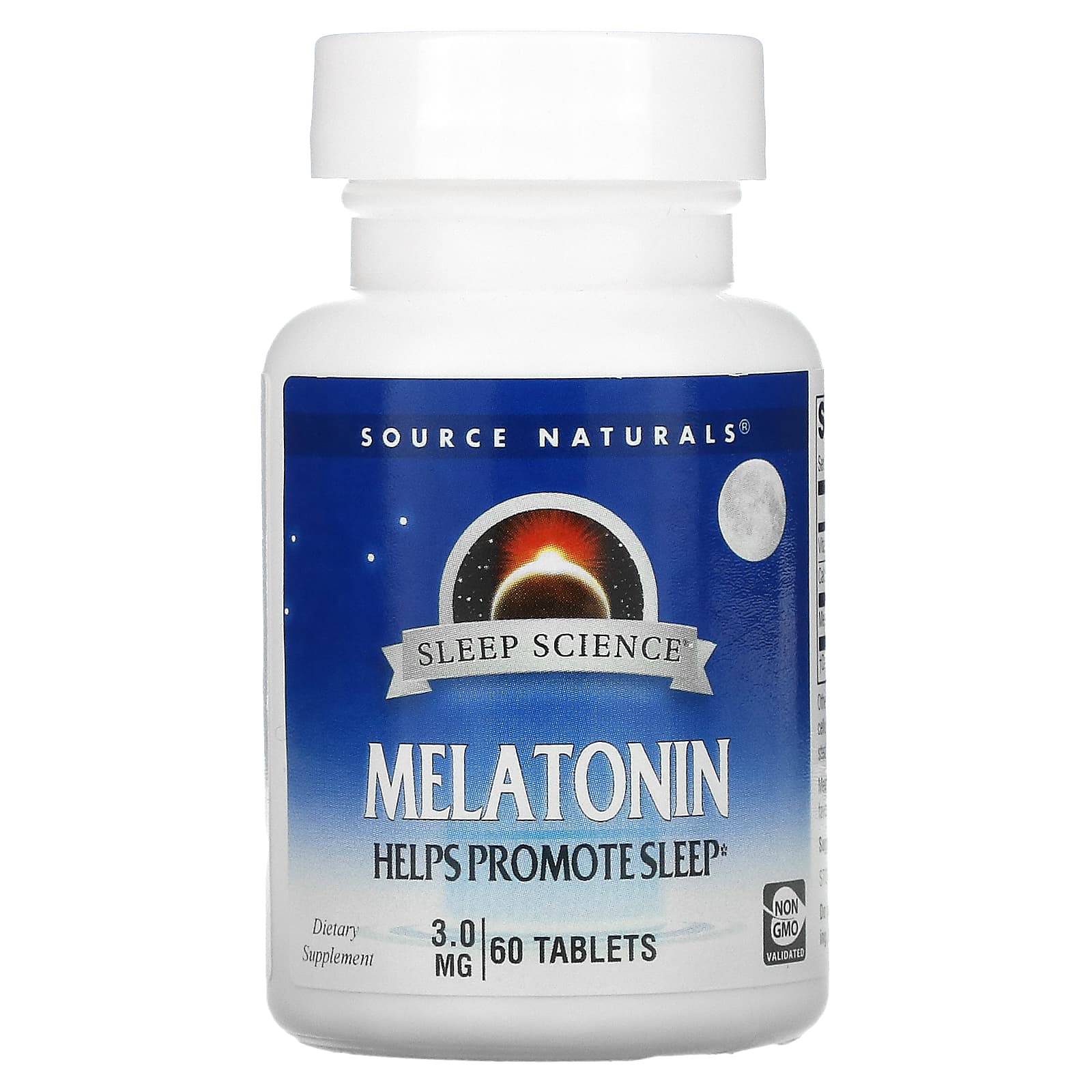 Source Naturals-Melatonin-3 mg-60 Tablets