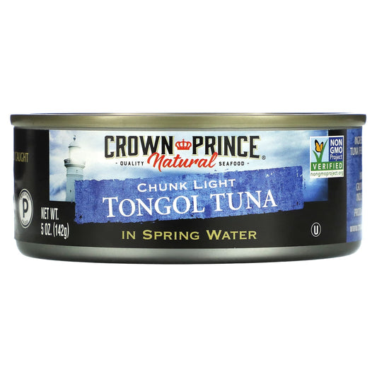 Crown Prince Natural-Tongol Tuna-Chunk Light-In Spring Water-5 oz (142 g)