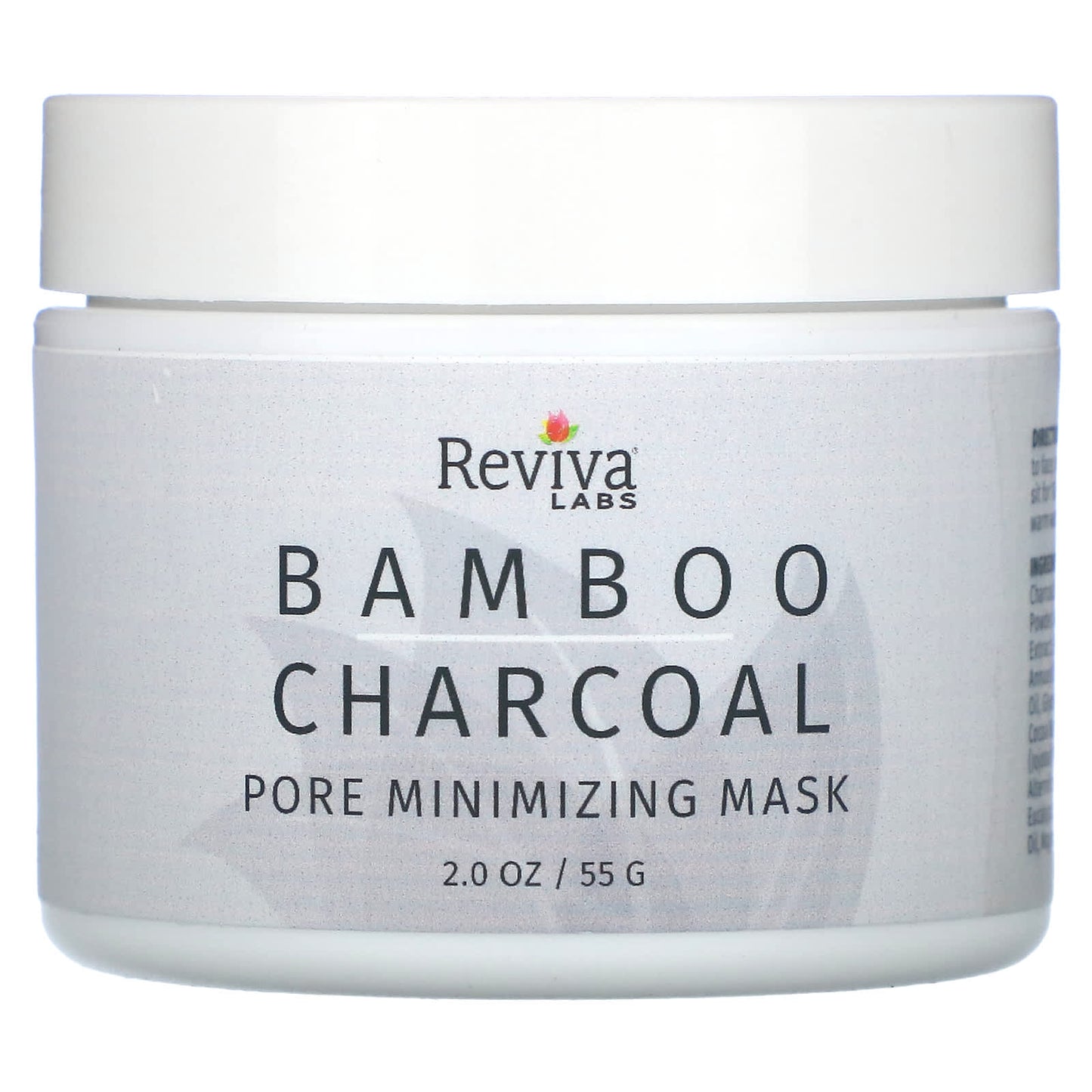 Reviva Labs-Bamboo Charcoal-Pore Minimizing Exfoliating Beauty Mask-2 oz (55 g)