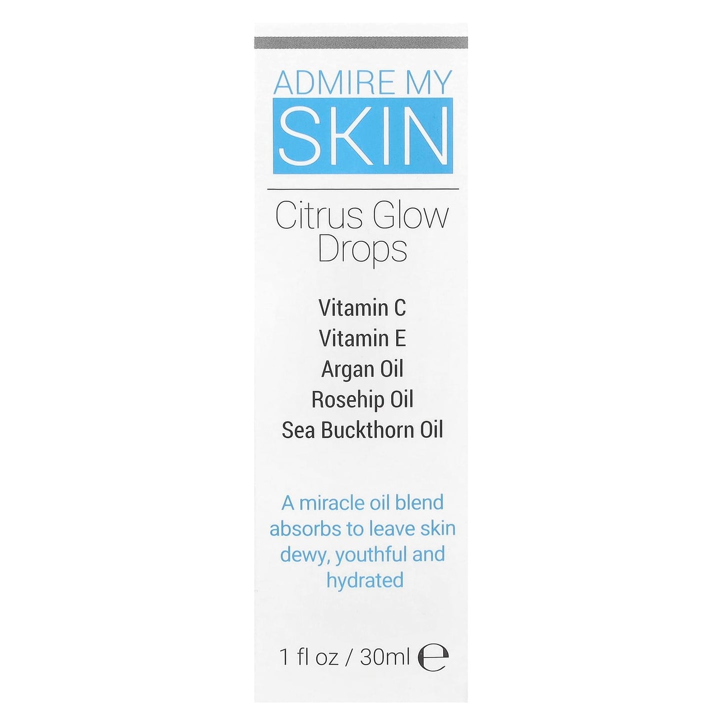 Admire My Skin, Citrus Glow Drops, 1 fl oz (30 ml)