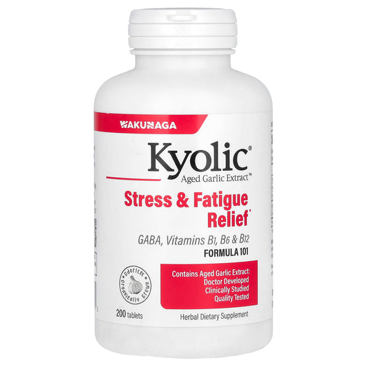 Kyolic-Aged Garlic Extract-Stress & Fatigue Relief-Formula 101-200 Tablets