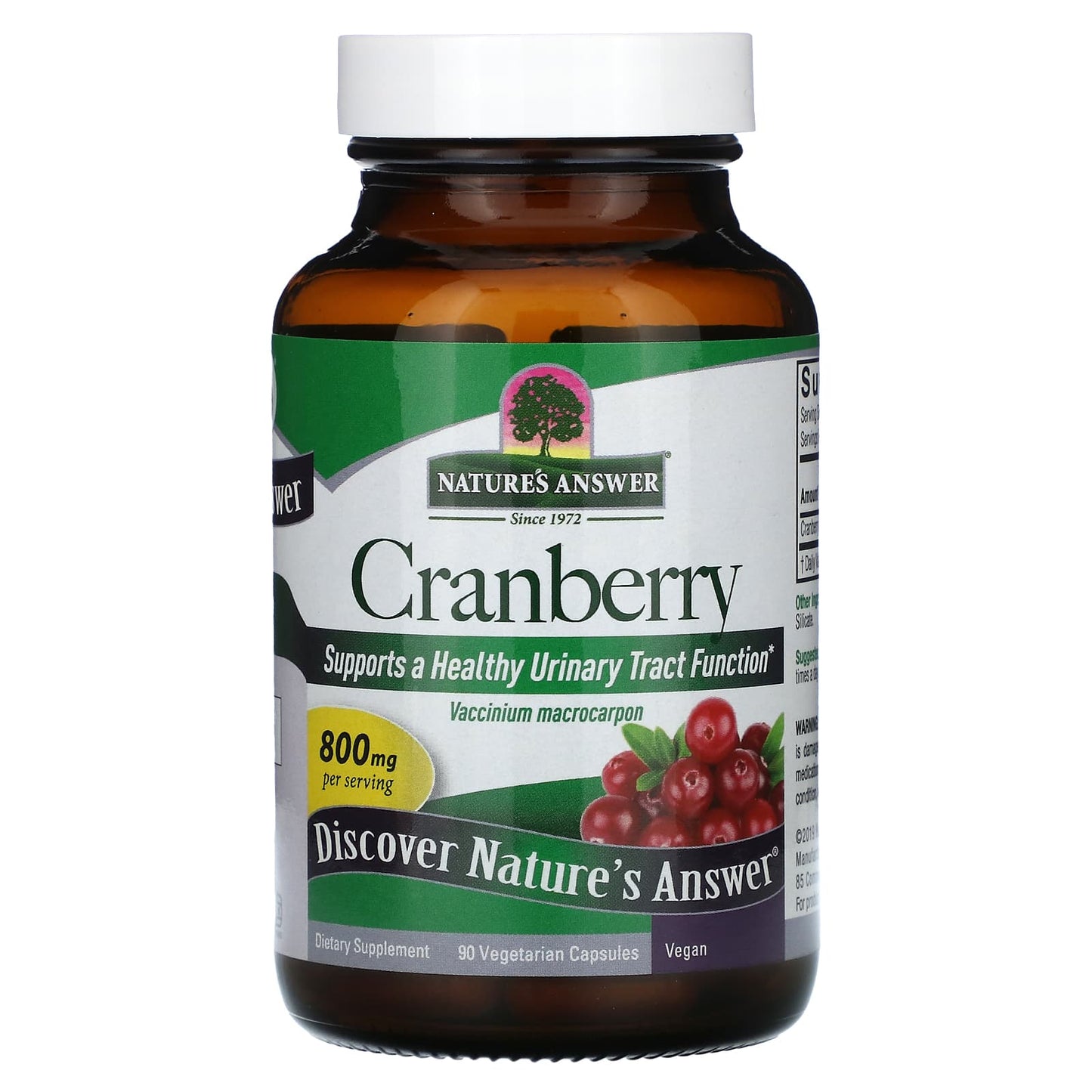 Nature's Answer, Cranberry, 800 mg, 90 Vegetarian Capsules (400 mg per Capsule)