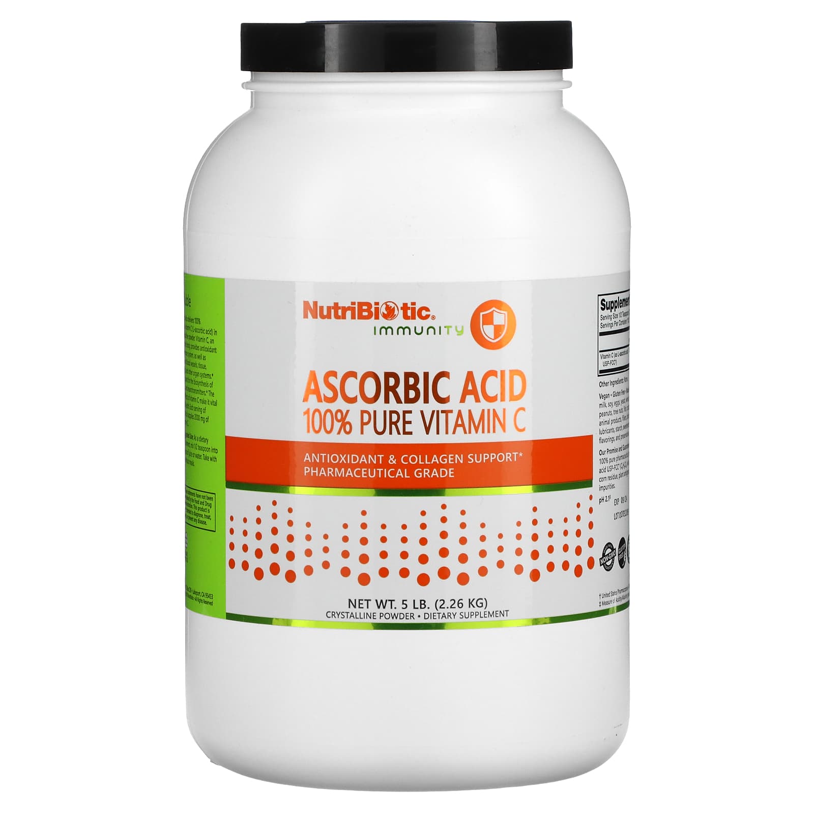 NutriBiotic-Immunity-Ascorbic Acid-100% Pure Vitamin C-Crystalline Powder-5 lb (2.26 kg)