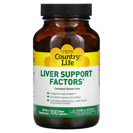 Country Life-Liver Support Factors-100 Vegan Capsules