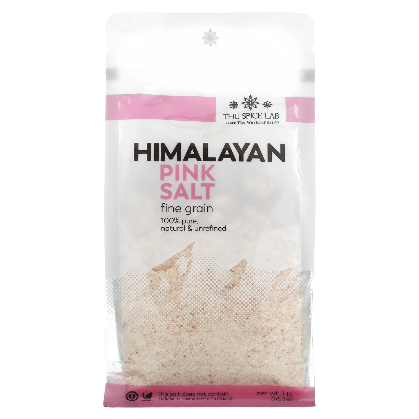 The Spice Lab-Himalayan Pink Salt-Fine Grain-1 lb (453 g)