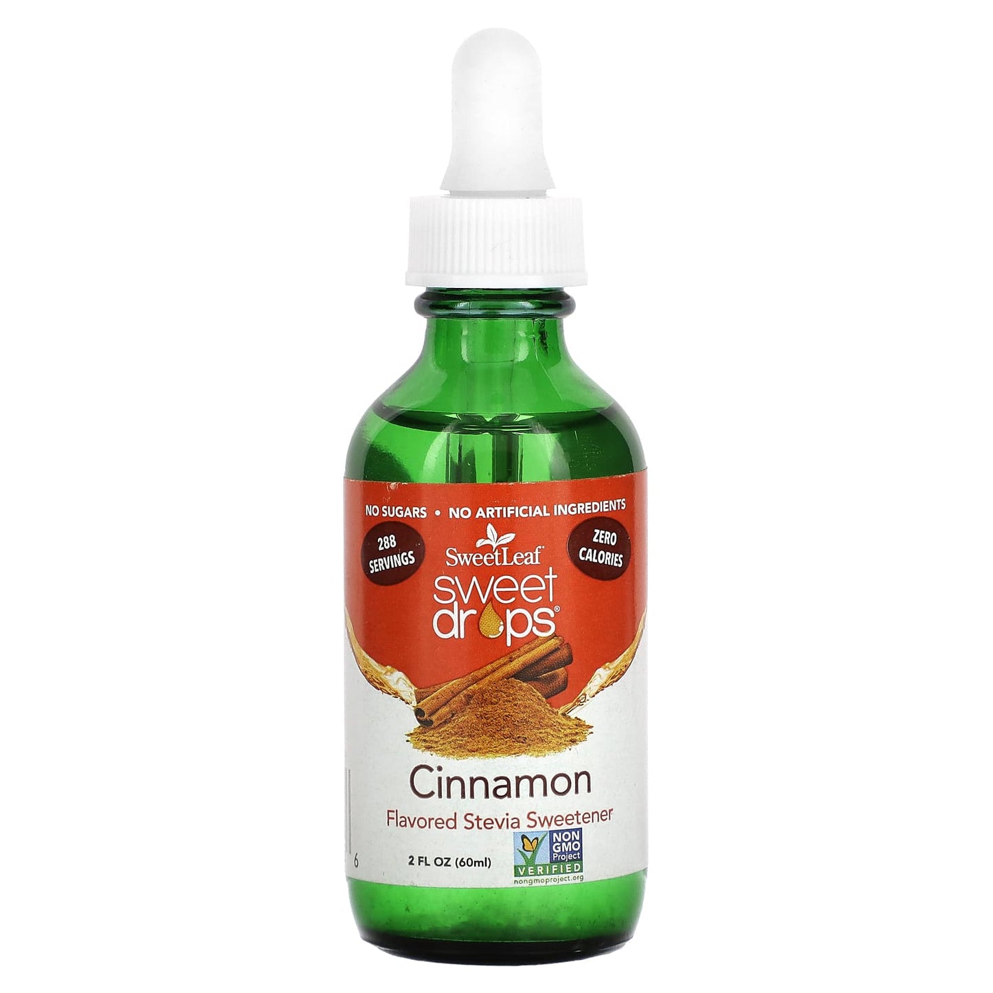 Wisdom Natural-SweetLeaf-Sweet Drops-Cinnamon-2 fl oz (60 ml)