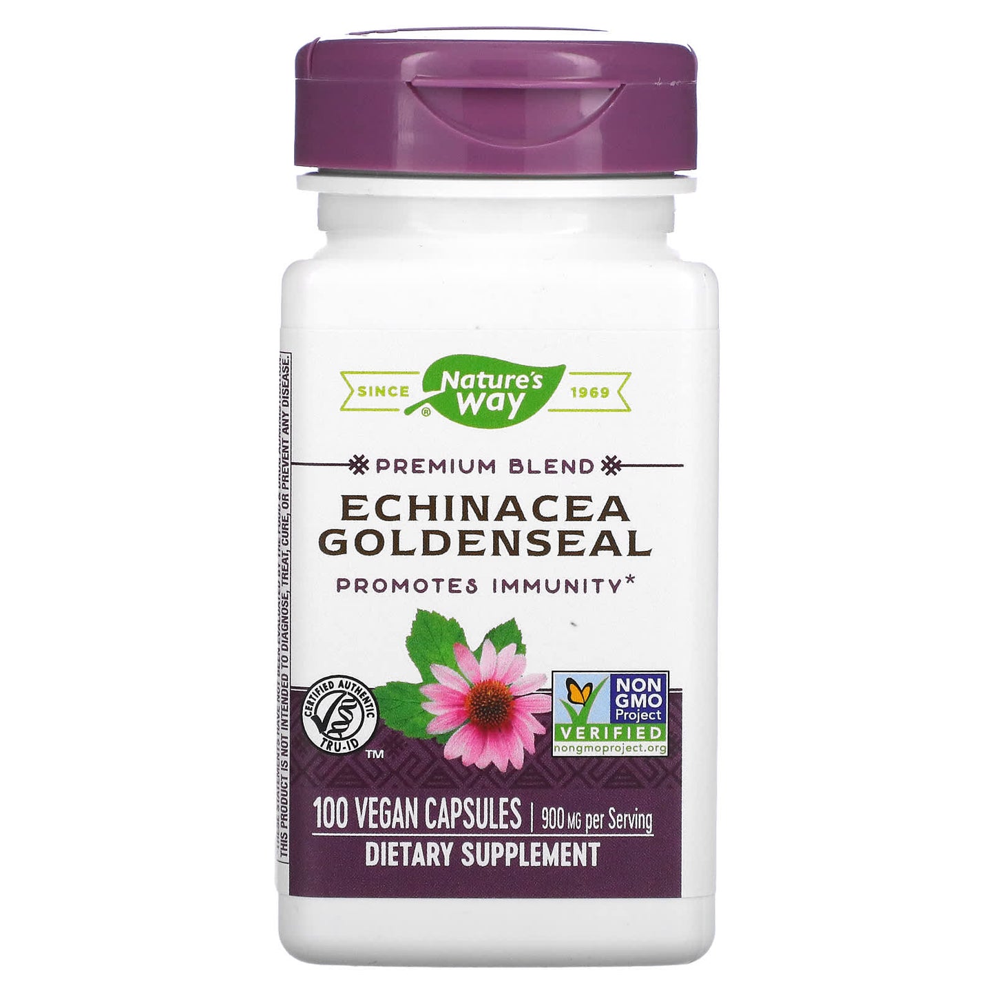 Nature's Way-Echinacea Goldenseal-450 mg-100 Vegan Capsules