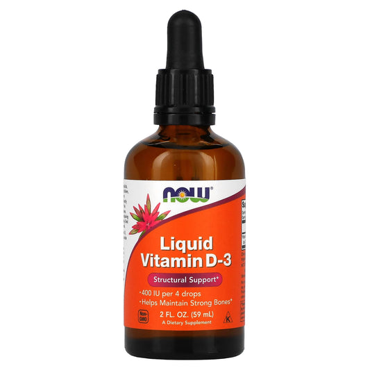 NOW Foods-Liquid Vitamin D-3-400 IU-2 fl oz (59 ml)