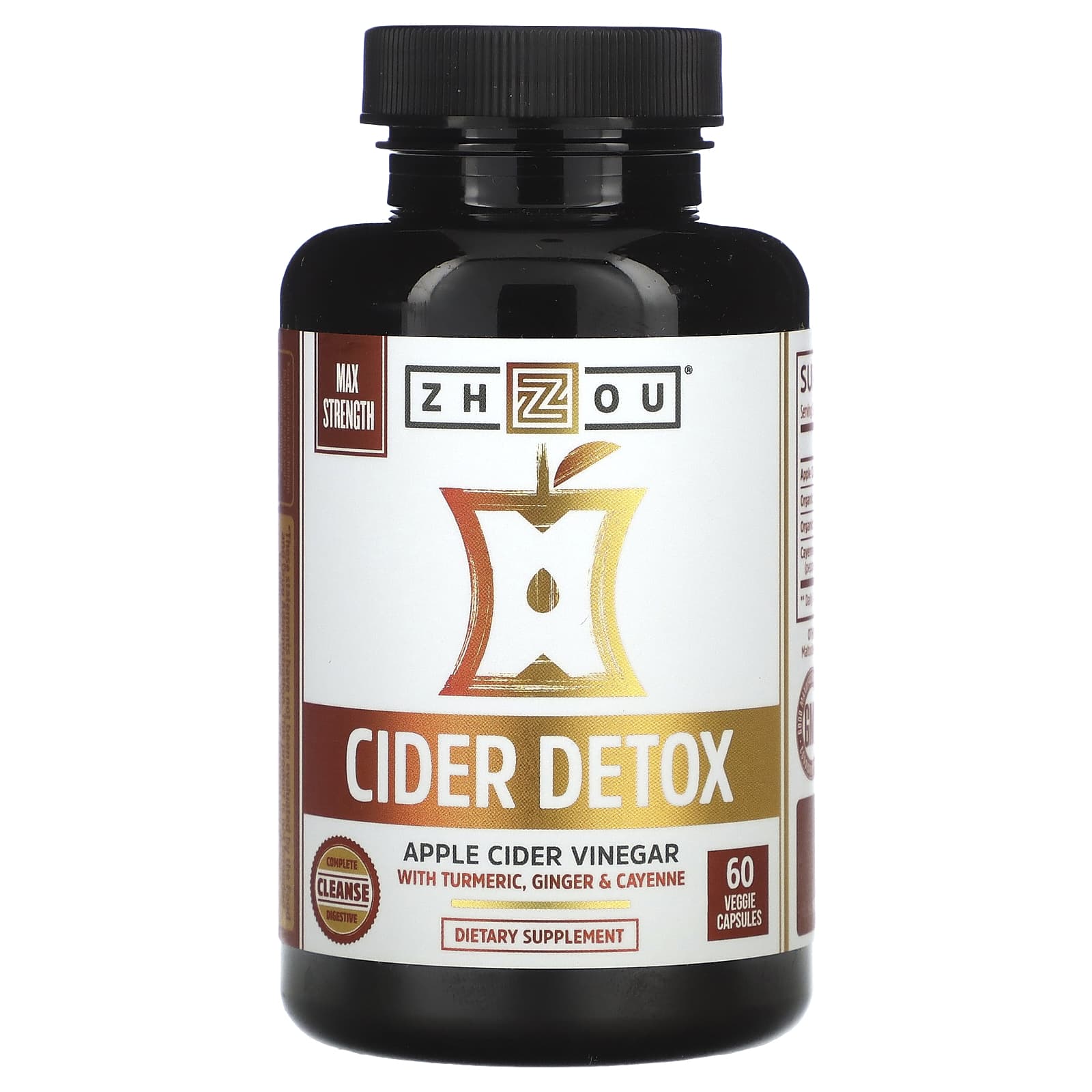 Zhou Nutrition-Cider Detox-60 Veggie Capsules