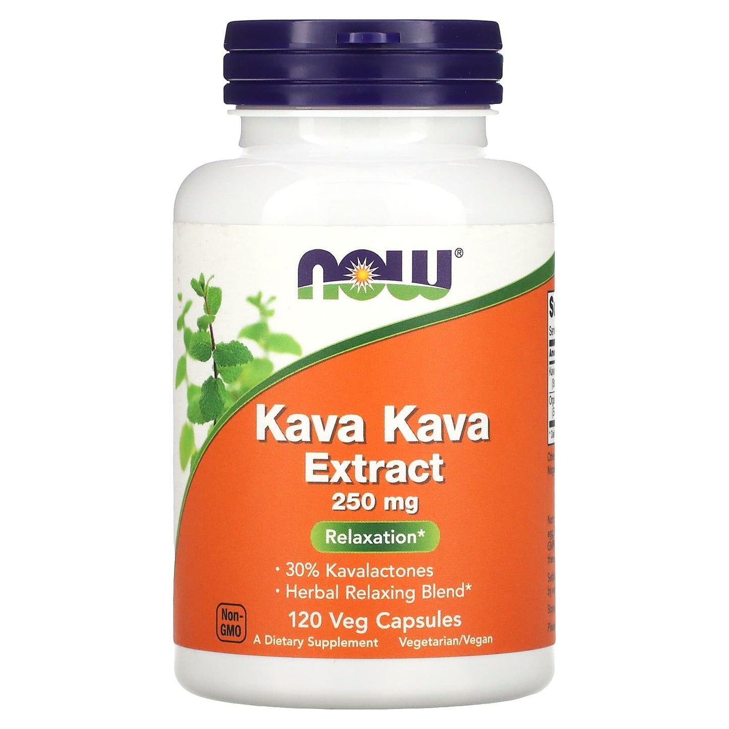 NOW Foods-Kava Kava Extract-250 mg-120 Veg Capsules