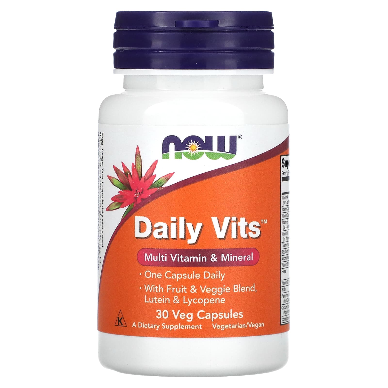 NOW Foods-Daily Vits-30 Veg Capsules