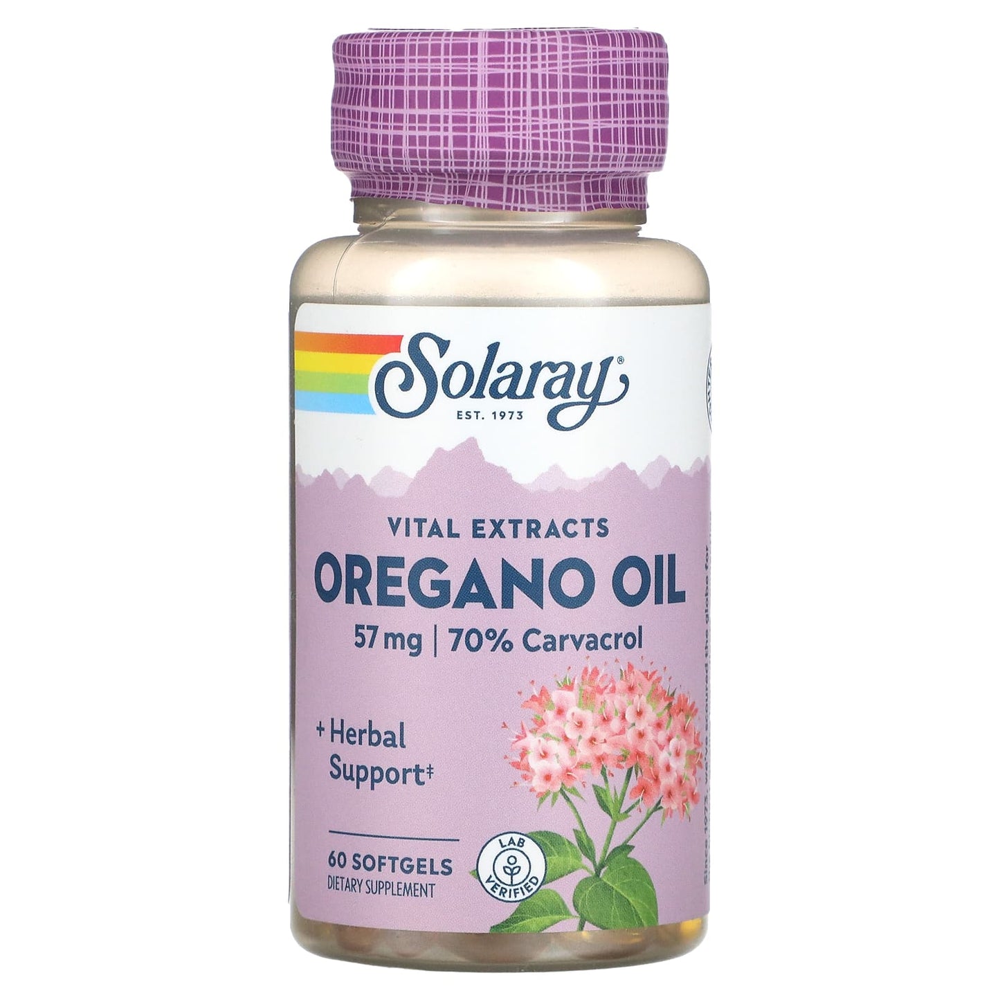 Solaray-Oregano Oil Vital Extracts-57 mg-60 Softgels