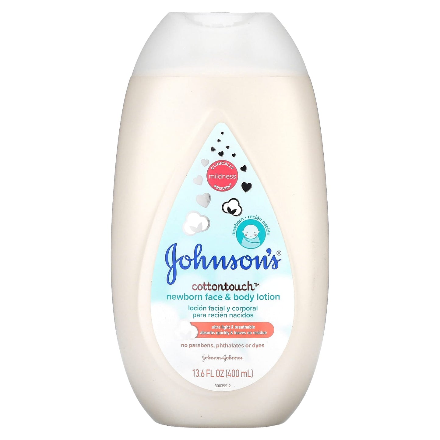 Johnson's Baby-Cottontouch-Newborn Face & Body Lotion-13.6 fl oz (400 ml)