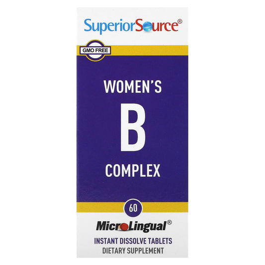 Superior Source-Women's B Complex-60 MicroLingual Instant Dissolve Tablets