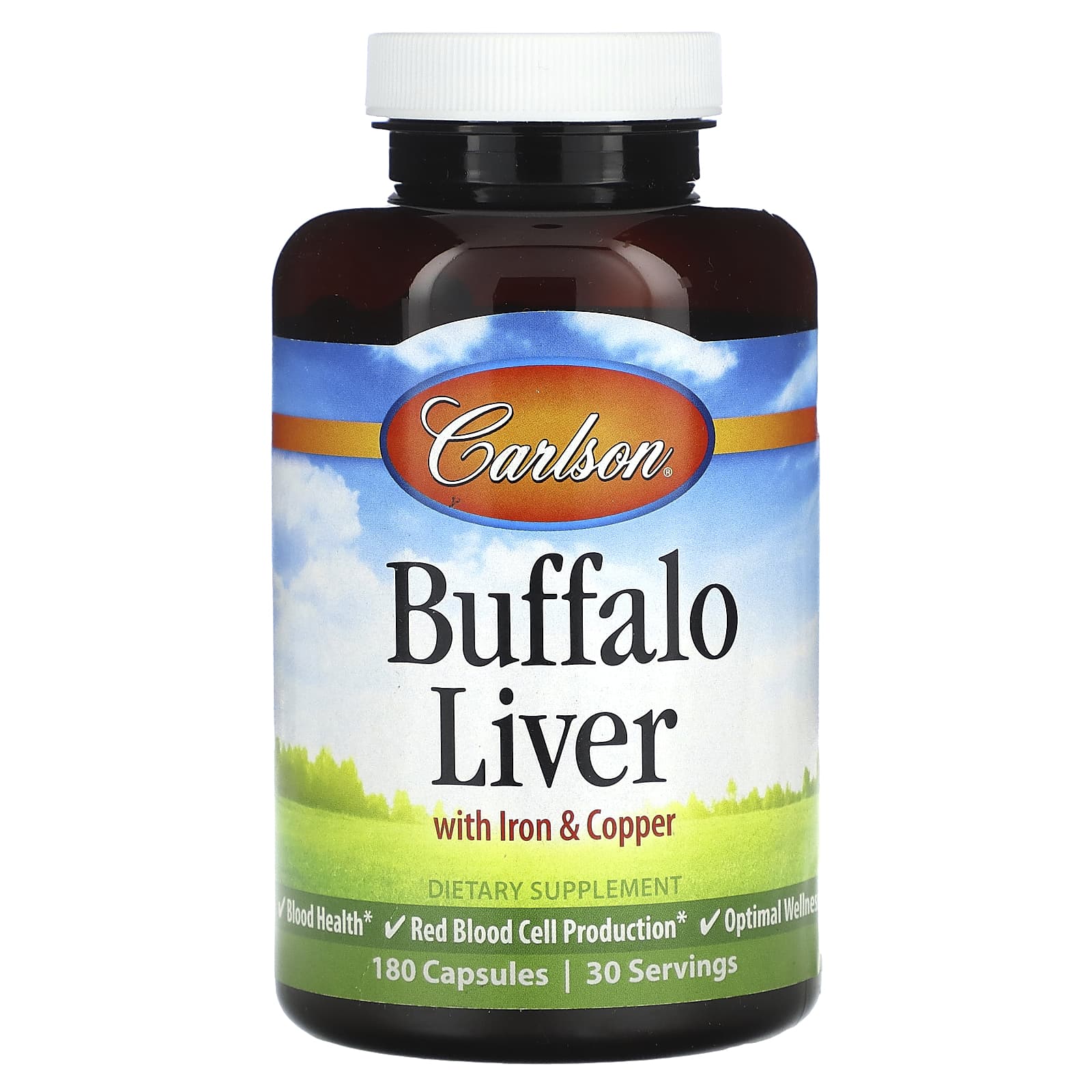 Carlson-Buffalo Liver-180 Capsules