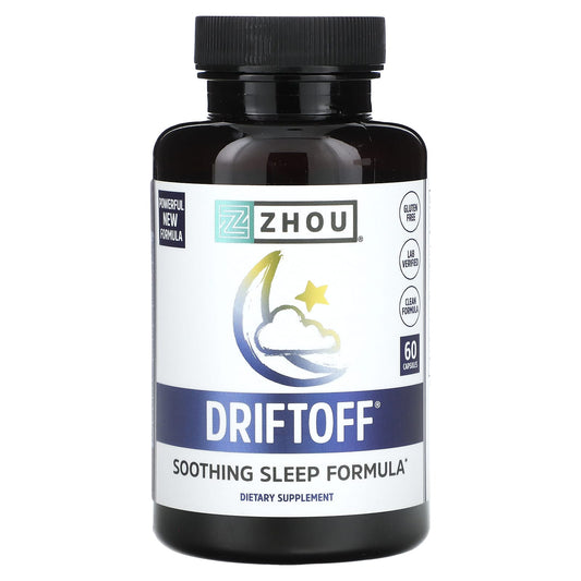 Zhou Nutrition-Driftoff-Soothing Sleep Formula-60 Capsules