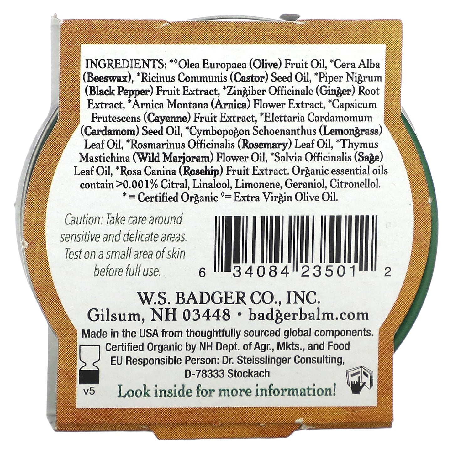 Badger Company, Organic Sore Joint Rub, Arnica Blend, 0.75 oz (21 g)