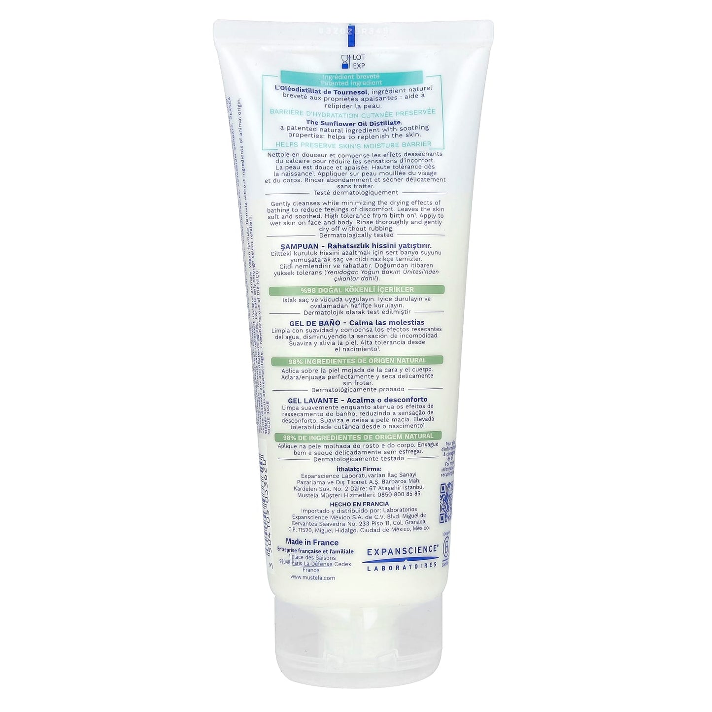 Mustela, Stelatopia Cleansing Gel, Fragrance Free, 6.76 fl oz (200 ml)